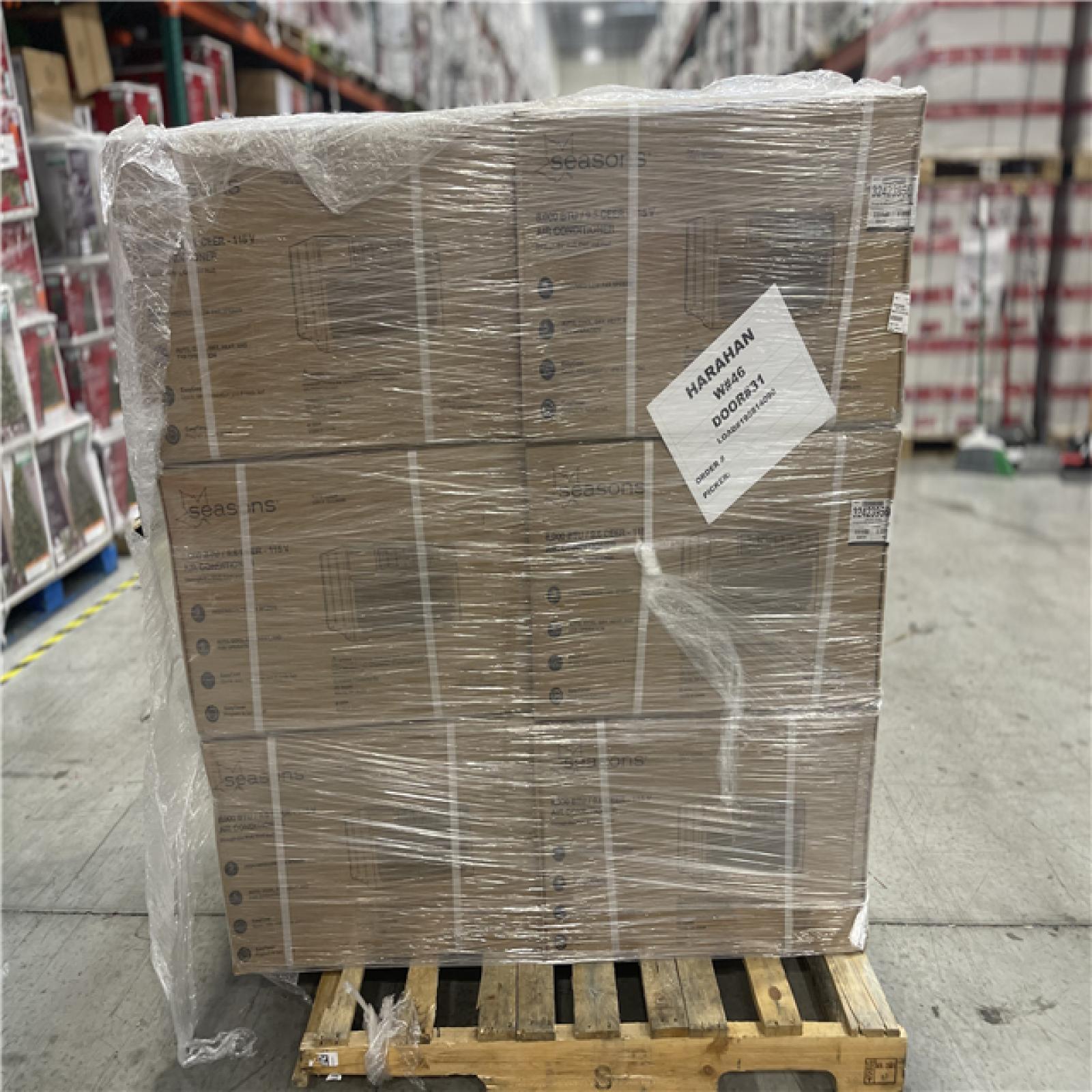 DALLAS LOCATION - SEASONS 8 000 BTU AIR CONDITIONER PALLET-(8 UNITS)