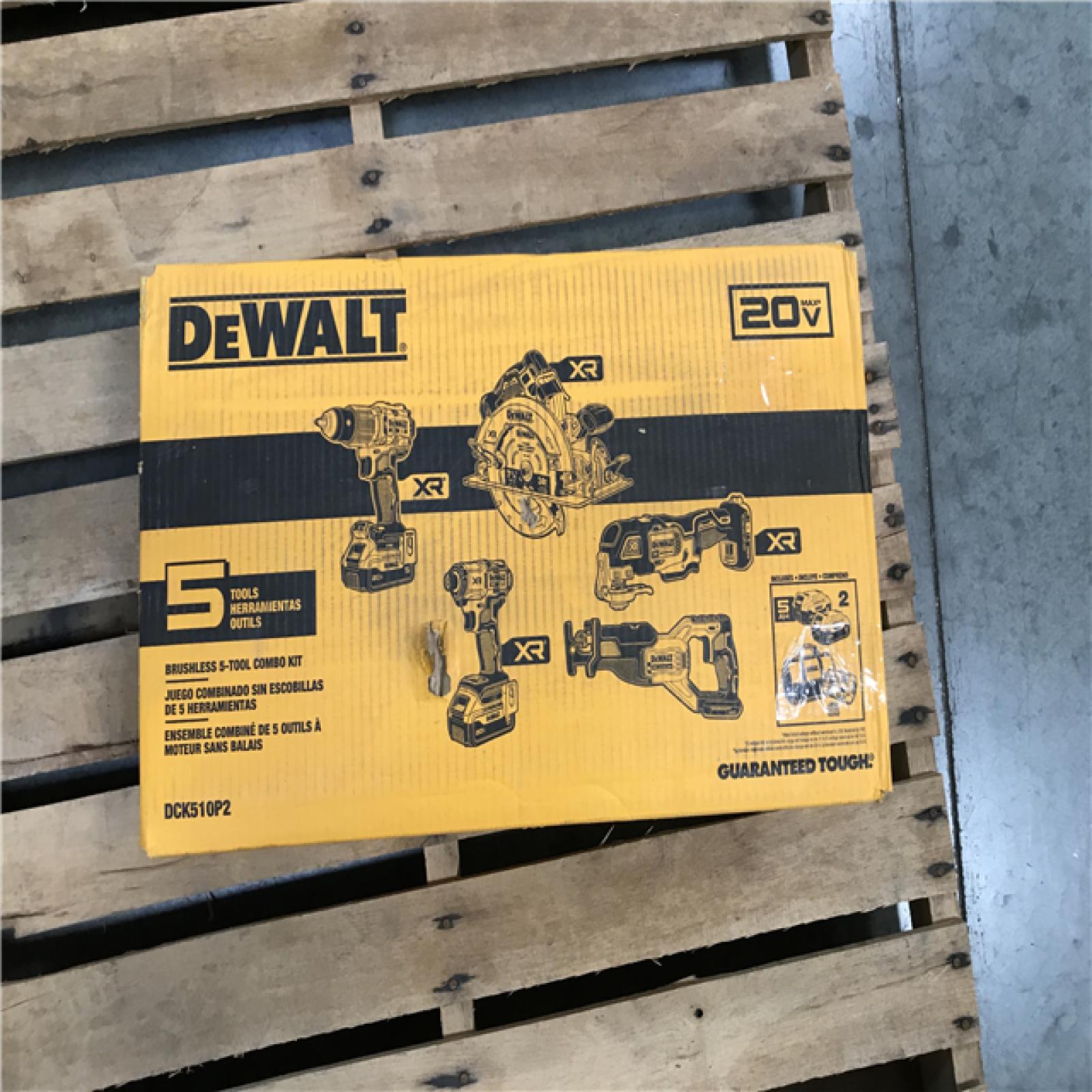 CALIFORNIA AS-IS DeWALT Brushless 5-Tool Combo Kit