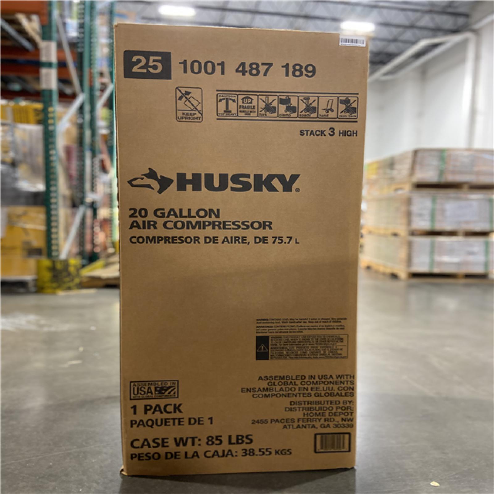 DALLAS LOCATION - Husky 20 Gal. 175 PSI Portable Electric Air Compressor