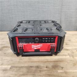 HOUSTON LOCATION - AS-IS Milwaukee 2950-20 18V M18 PACKOUT Lithium-Ion Cordless Radio + Charger (Tool Only)