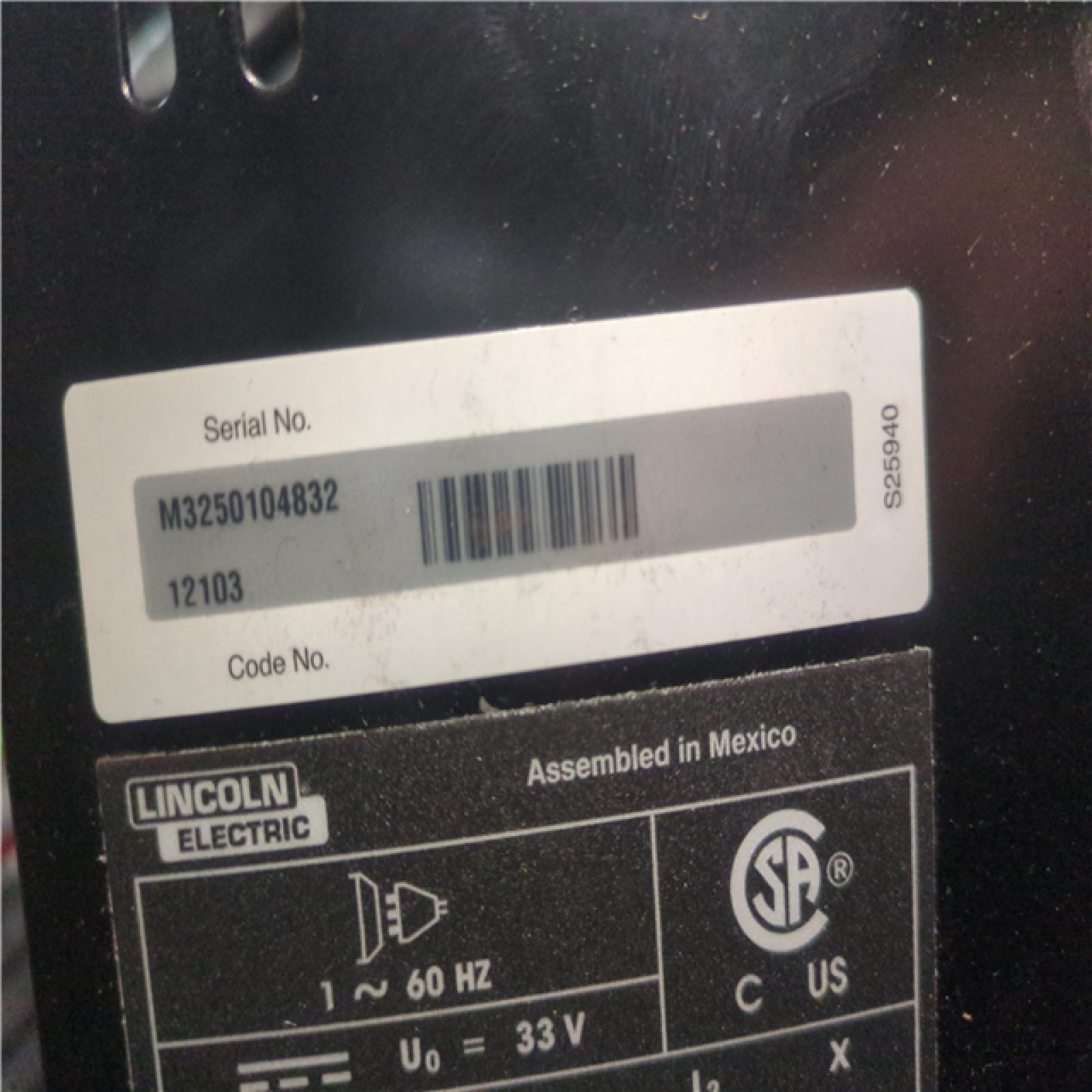 CALIFORNIA AS-IS lINCOLN ELECTRIC WELD-PAK