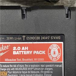 AS-IS Milwaukee 18V Lithium-Ion Brushless Cordless 1/2 in. Compact Hammer Drill/Driver Kit