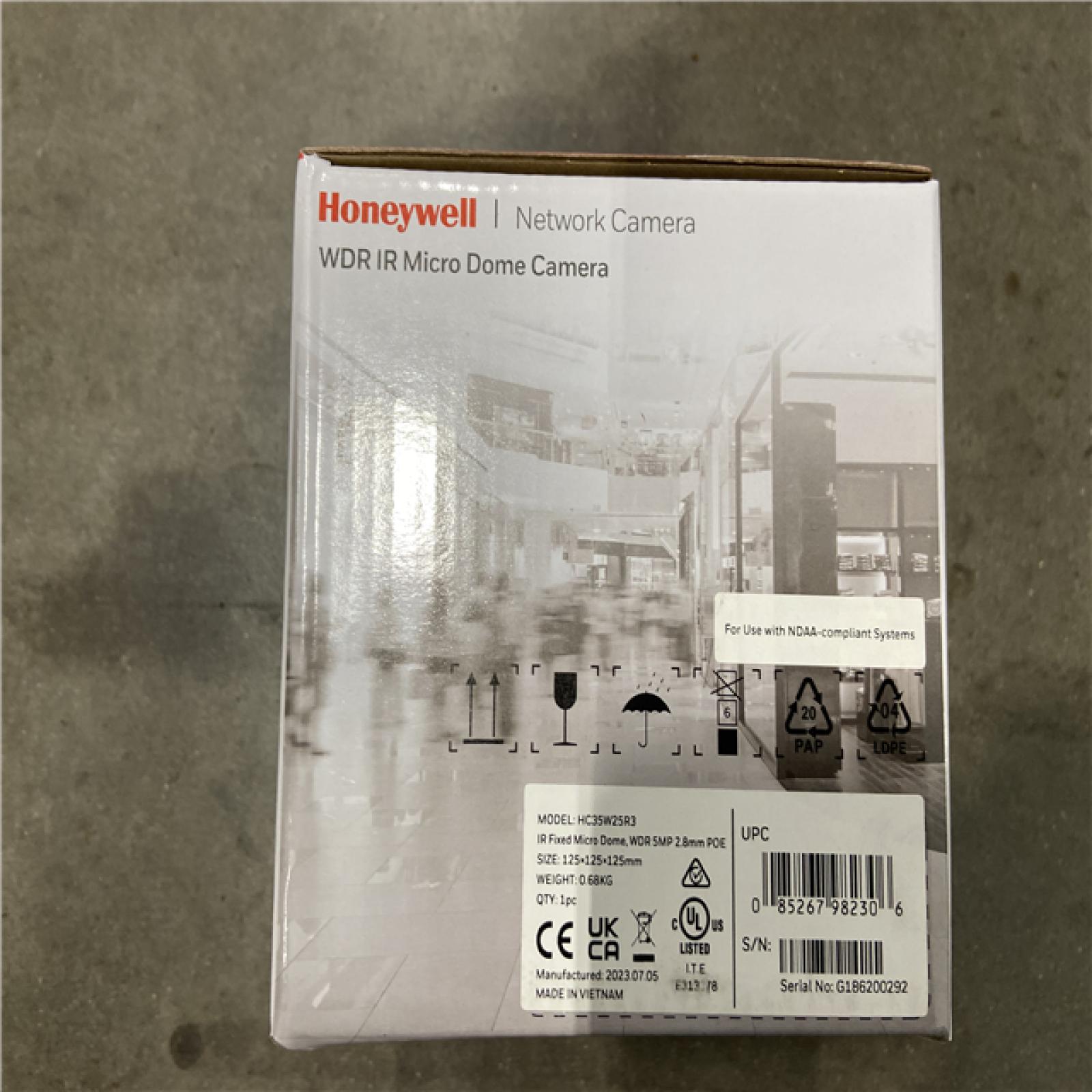 NEW! - Honeywell 35 Series HC35W25R3 5MP Outdoor Network Micro Dome Camera with Night Vision