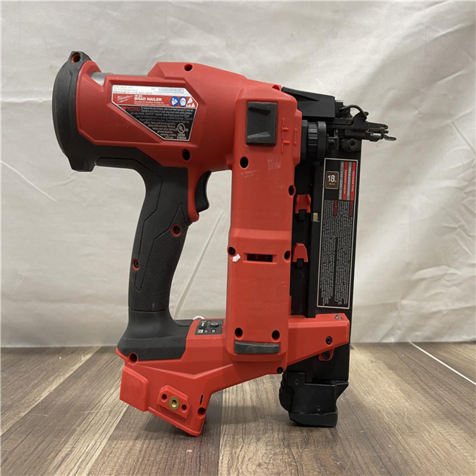 AS-IS Milwaukee M18 FUEL 18-Volt Lithium-Ion Brushless Cordless Gen II 18-Gauge Brad Nailer (Tool-Only)