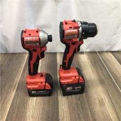 AS-IS Milwaukee 18-Volt Lithium-Ion Brushless Cordless Compact Hammer Drill/Impact Combo Kit