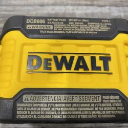 AS-IS DEWALT FLEXVOLT 20V/60V MAX Lithium-Ion 6.0Ah Battery Pack with 6 Amp Output Charger