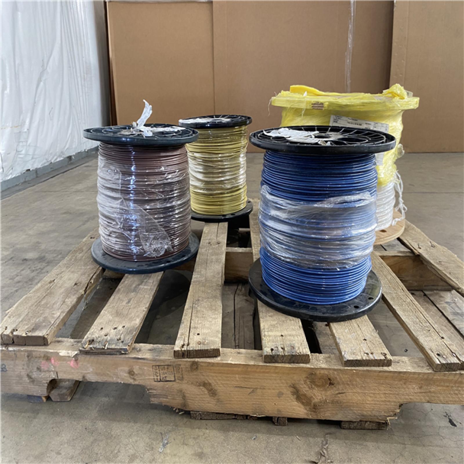 Houston Location AS IS - 4 Cooper Wire Rolls (3) 2500SP (1) THHN 6 Str Cu SIM WE 2500R
