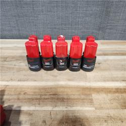 HOUSTON LOCATION - AS-IS MILWAUKEE BATTERY PACK QTY - 10