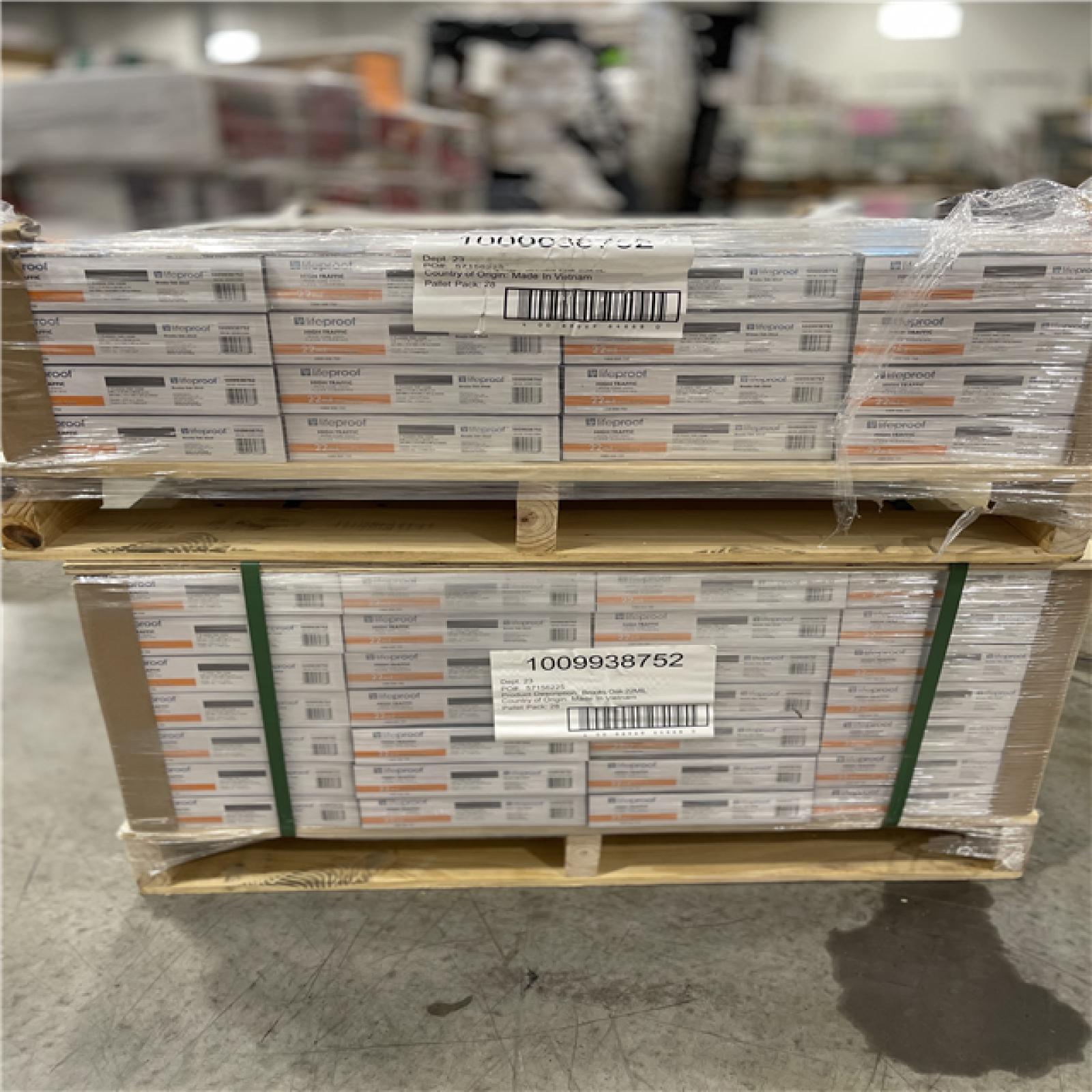 DALLAS LOCATION - Lifeproof Brooks Oak 22 MIL x 8.7 in. W x 48 in. L Click Lock Waterproof Luxury Vinyl Plank Flooring (20.1 sqft/case) PALLET-(44 CASES)