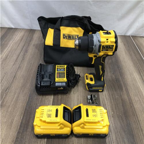 AS-IS DEWALT 20V XR Lithium-Ion Cordless Brushless 1/2 in. Drill/Driver Kit