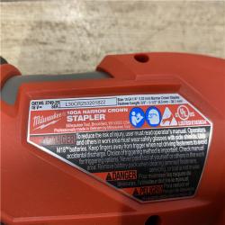 AS-IS Milwaukee FUEL 18-Volt Lithium-Ion Brushless Cordless 18-Gauge 1/4 in. Narrow Crown Stapler (Tool-Only)