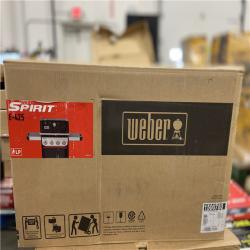 DALLAS LOCATION - Weber Spirit E-425 4-Burner Liquid Propane Gas Grill in Black with Sear Zone