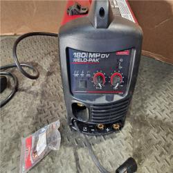HOUSTON LOCATION - AS-IS LINCOLN ELECTRIC 180 Amp Weld-Pak 180i Multi-Process Stick/MIG/Flux-Core/TIG, 120V or 230V Aluminum Welder with Spool Gun Sold Separately