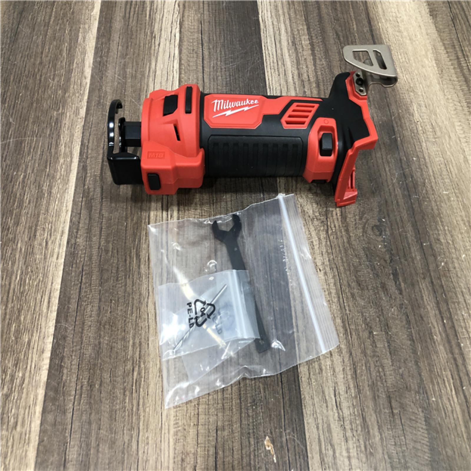 AS-IS Milwaukee 18V Lithium-Ion Cordless Drywall Cut Out Rotary Tool (Tool-Only)