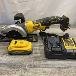 AS-IS DEWALT Atomic 20-Volt Maximum Lithium-Ion Cordless Brushless 4-1/2 in. Circular Saw Kit
