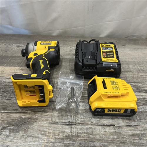 AS-IS DEWALT Atomic 20V Max Lithium-Ion Brushless Cordless Compact 1/4 in. Impact Driver Kit