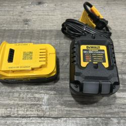 AS-IS DEWALT 20V MAX XR POWERSTACK Lithium-Ion Battery Starter Kit with 1.7Ah Battery and Charger