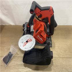 AS-IS Milwaukee FUEL 18V Lithium-Ion Cordless Brushless 6-1/2 in. Plunge Cut Track Saw (Tool-Only)