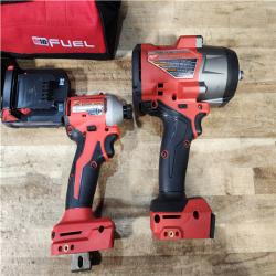 HOUSTON LOCATION - AS - IS Milwaukee 2 Tool Combo Kit W/ (2) Battery & Charger