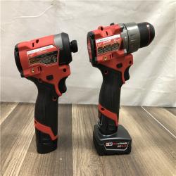 AS-IS Milwaukee  FUEL 12-Volt Lithium-Ion Brushless Cordless Hammer Drill and Impact Driver Combo Kit
