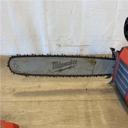AS-IS Milwaukee FUEL 18V Brushless Cordless 20 in. Dual Battery Chainsaw Kit