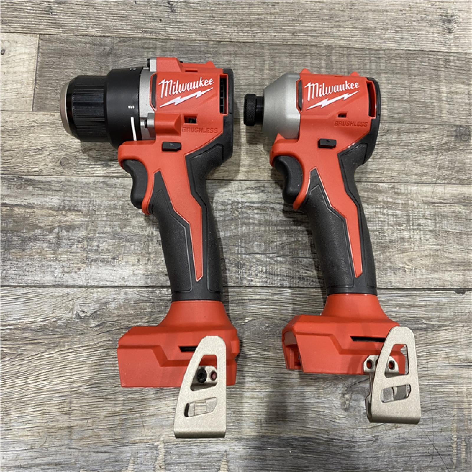 AS-IS Milwaukee 18V Lithium-Ion Brushless Cordless Compact Drill/Impact Combo Kit