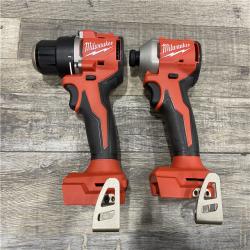 AS-IS Milwaukee 18V Lithium-Ion Brushless Cordless Compact Drill/Impact Combo Kit