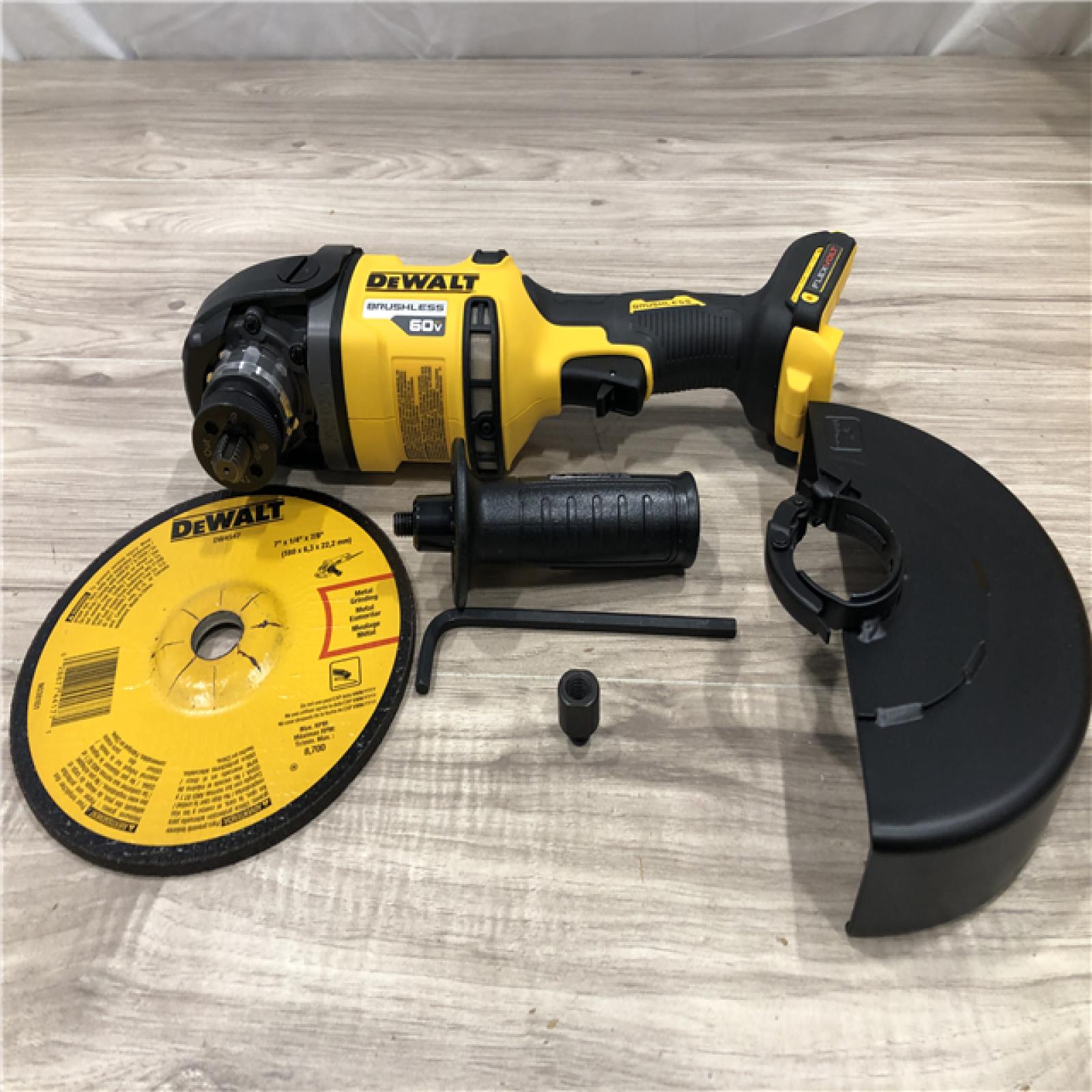 AS-IS DEWALT FLEXVOLT 60V Cordless 7 in. Angle Grinder (Tool-Only)