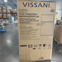 DALLAS LOCATION - Vissani 18 cu. ft. Top Freezer Refrigerator DOE in White