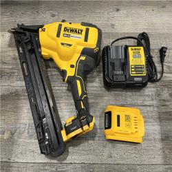 AS-IS DEWALT 20V MAX XR Lithium-Ion Cordless 2-1/2 in. 15-Gauge Finish Nailer Kit