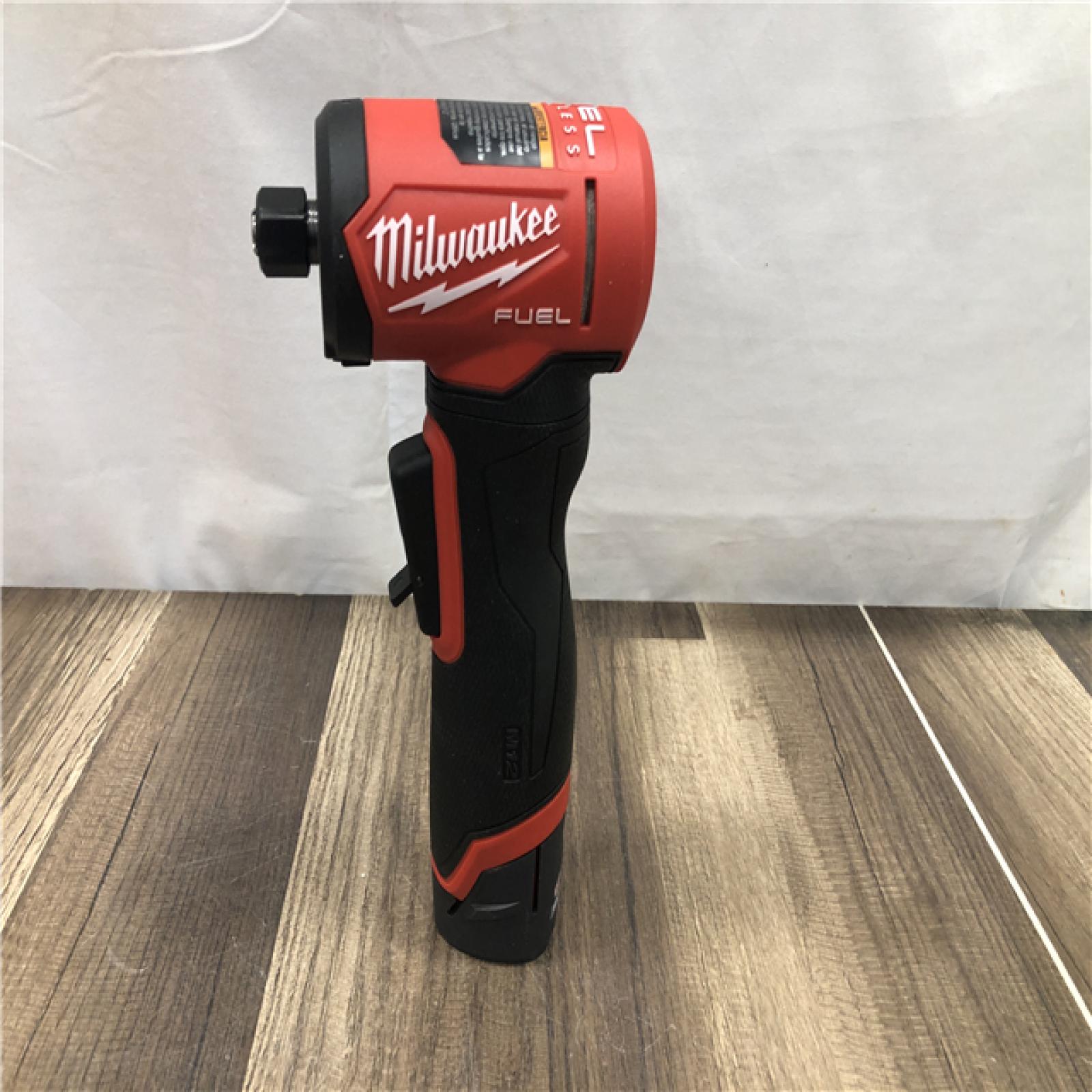 AS-IS Milwaukee  FUEL 12V Lithium-Ion Brushless Cordless 1/4 in. Right Angle Die Grinder Kit