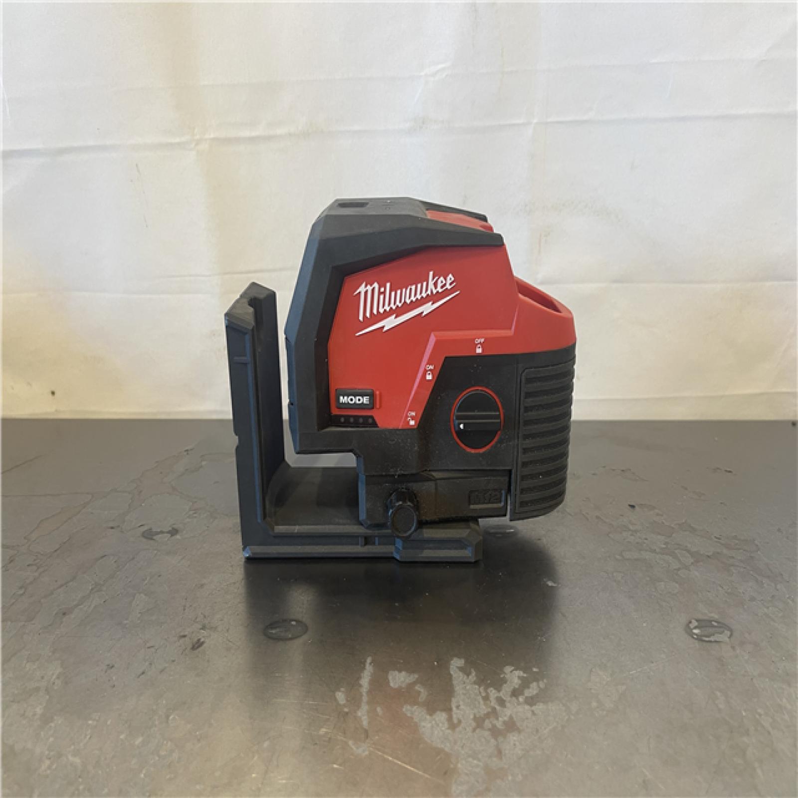 AS-IS- M12 12-Volt Lithium-Ion Cordless Green 125 Ft. Cross Line and Plumb Points Laser Level (Tool-Only)