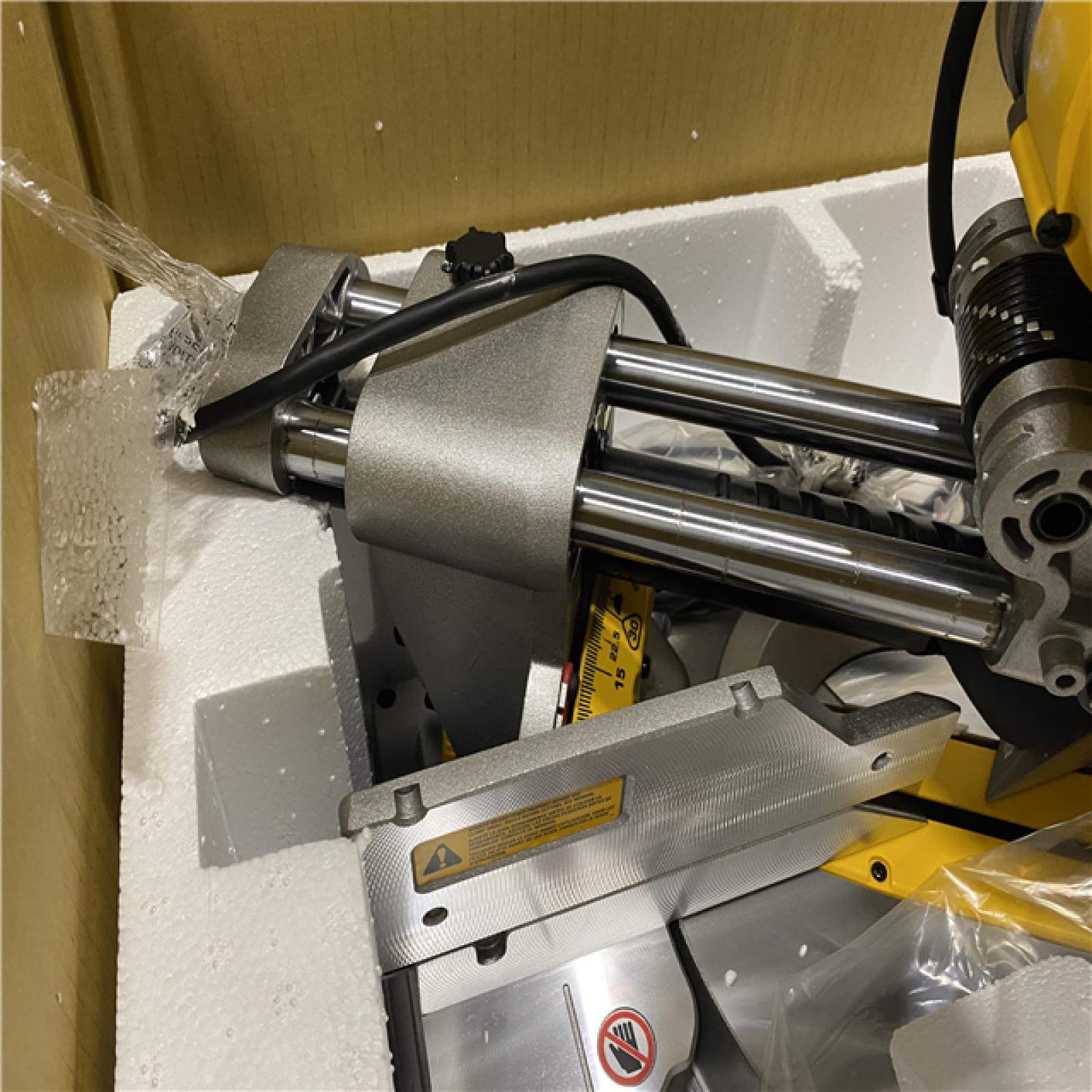 As-Is- DeWalt 15 Amps 12 in. Corded Dual-Bevel Sliding Compound Miter Saw