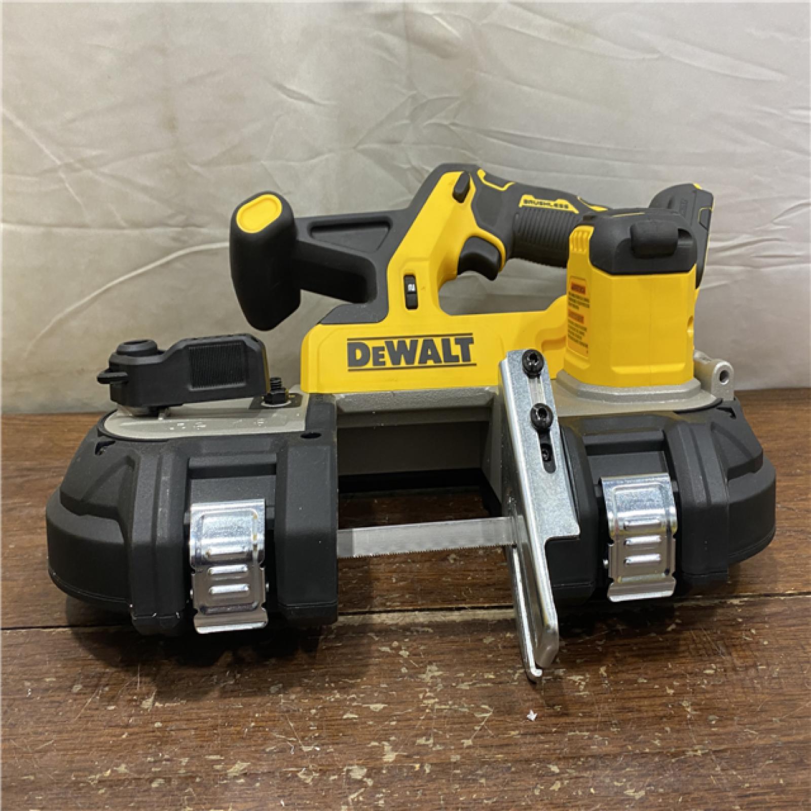 AS-IS DEWALT 20-Volt MAX 3-3/8 in. Cordless Brushless Bandsaw (Tool-Only)