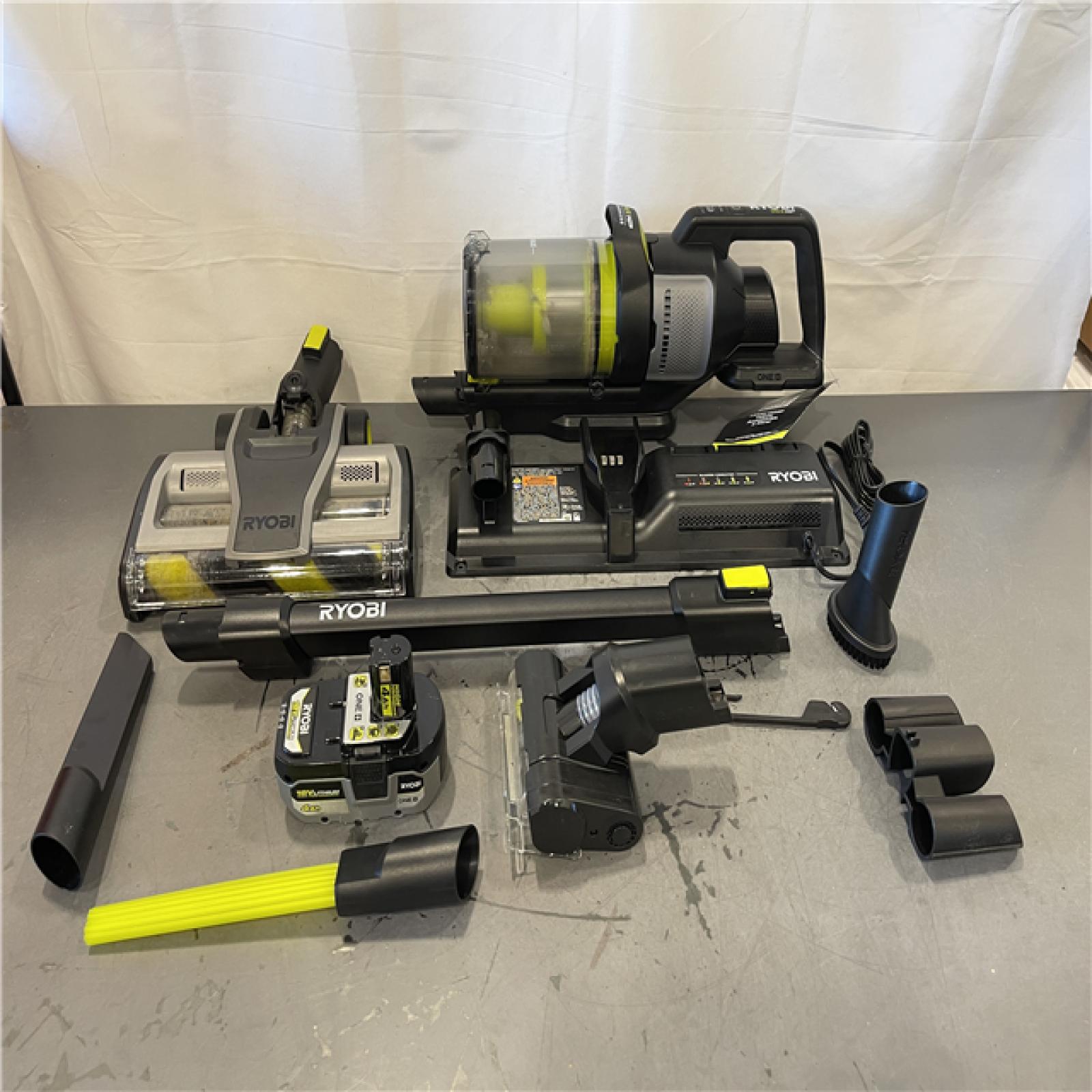 AS-IS - Ryobi ONE+ HP 18V Cordless Advanced WHISPER Series Stick Vacuum Kit