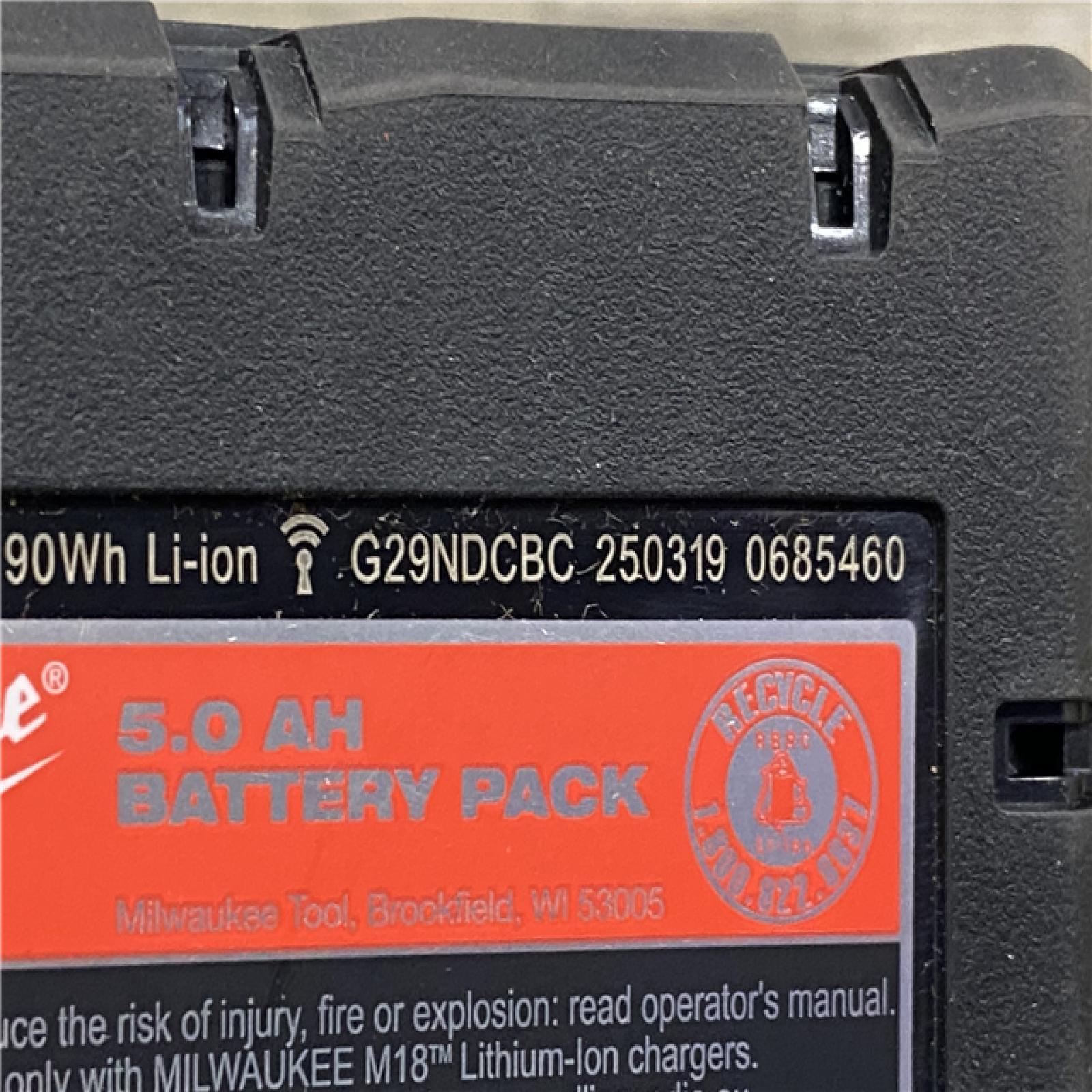 AS-IS Milwaukee 18-Volt Lithium-Ion XC Starter Kit with Two 5.0Ah Batteries and Charger