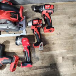 HOUSTON LOCATION - AS-IS Milwaukee 5 Tool Combo Kit W/ (2) Battery & Charger