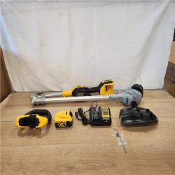 AS-IS- DeWalt 20V MAX 14 in. Brushless Cordless Battery Powered Foldable String Trimmer Kit with (1) 5 Ah Battery & Charger