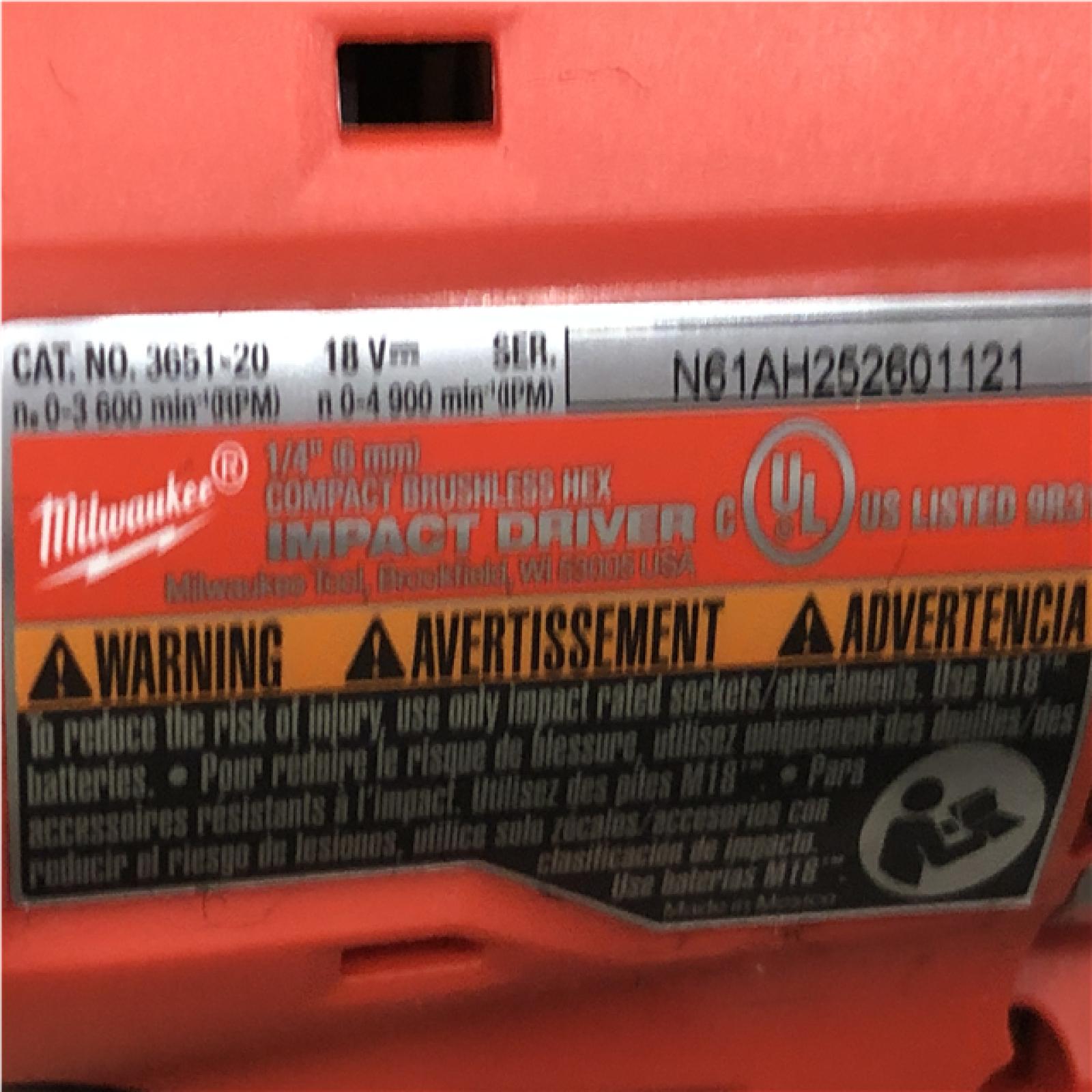 AS-IS Milwaukee 18-Volt Lithium-Ion Brushless Cordless Compact Hammer Drill/Impact Combo Kit