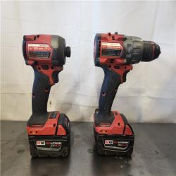 AS-IS- Milwaukee FUEL 18V Lithium-Ion Brushless Cordless Hammer Drill and Impact Driver Combo Kit
