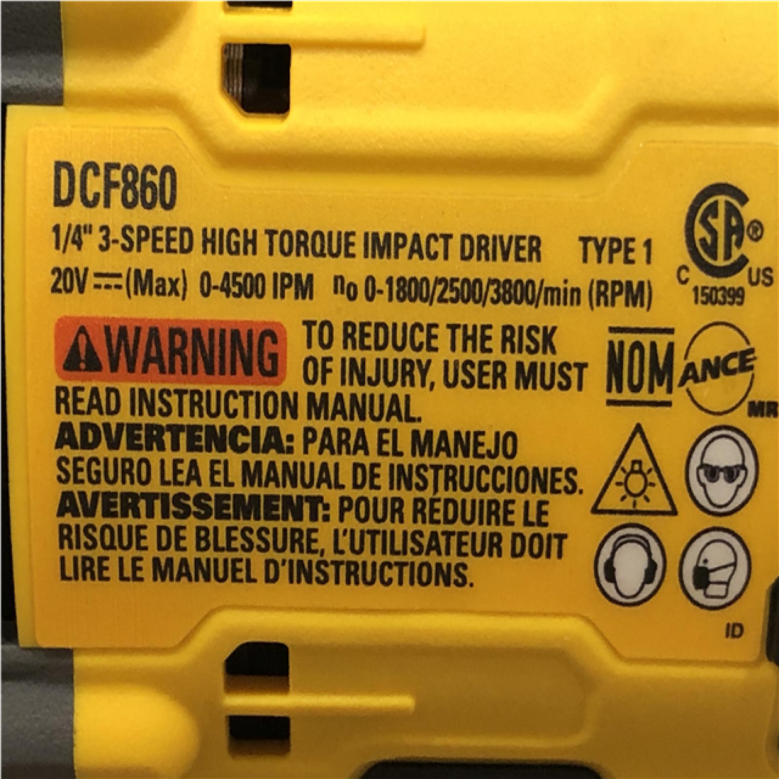 AS-IS DEWALT 20V XR Lithium-Ion Cordless 2-Tool Combo Kit