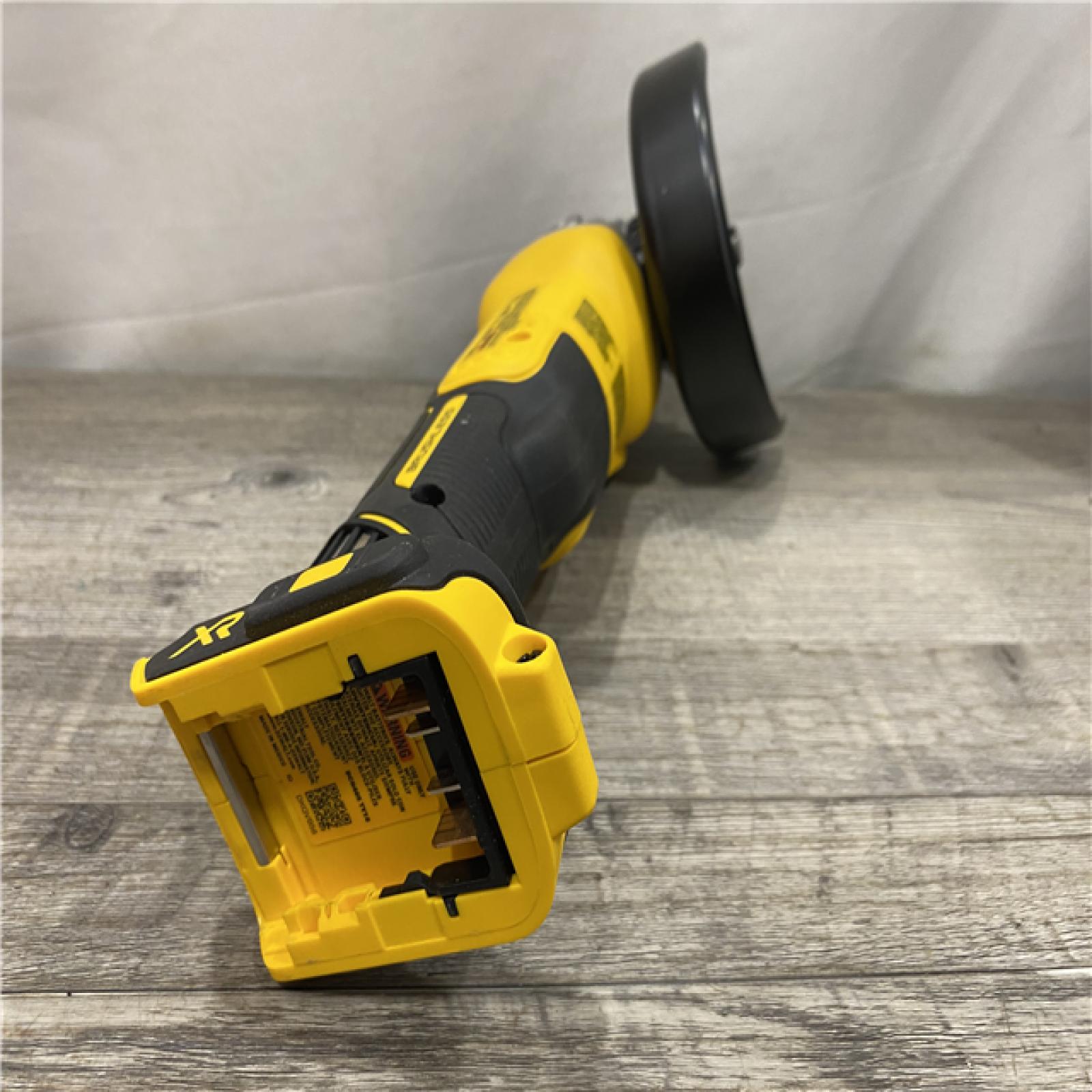 AS-IS DEWALT 20V MAX XR Cordless Brushless 4.5 in. Slide Switch Small Angle Grinder with Kickback Brake (Tool Only)