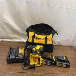 AS-IS ATOMIC 20V MAX Cordless Brushless Compact 1/2 in. Drill/Driver, (2) 20V 1.3Ah Batteries, Charger and Bag