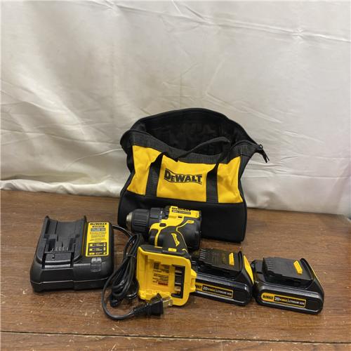 AS-IS ATOMIC 20V MAX Cordless Brushless Compact 1/2 in. Drill/Driver, (2) 20V 1.3Ah Batteries, Charger and Bag