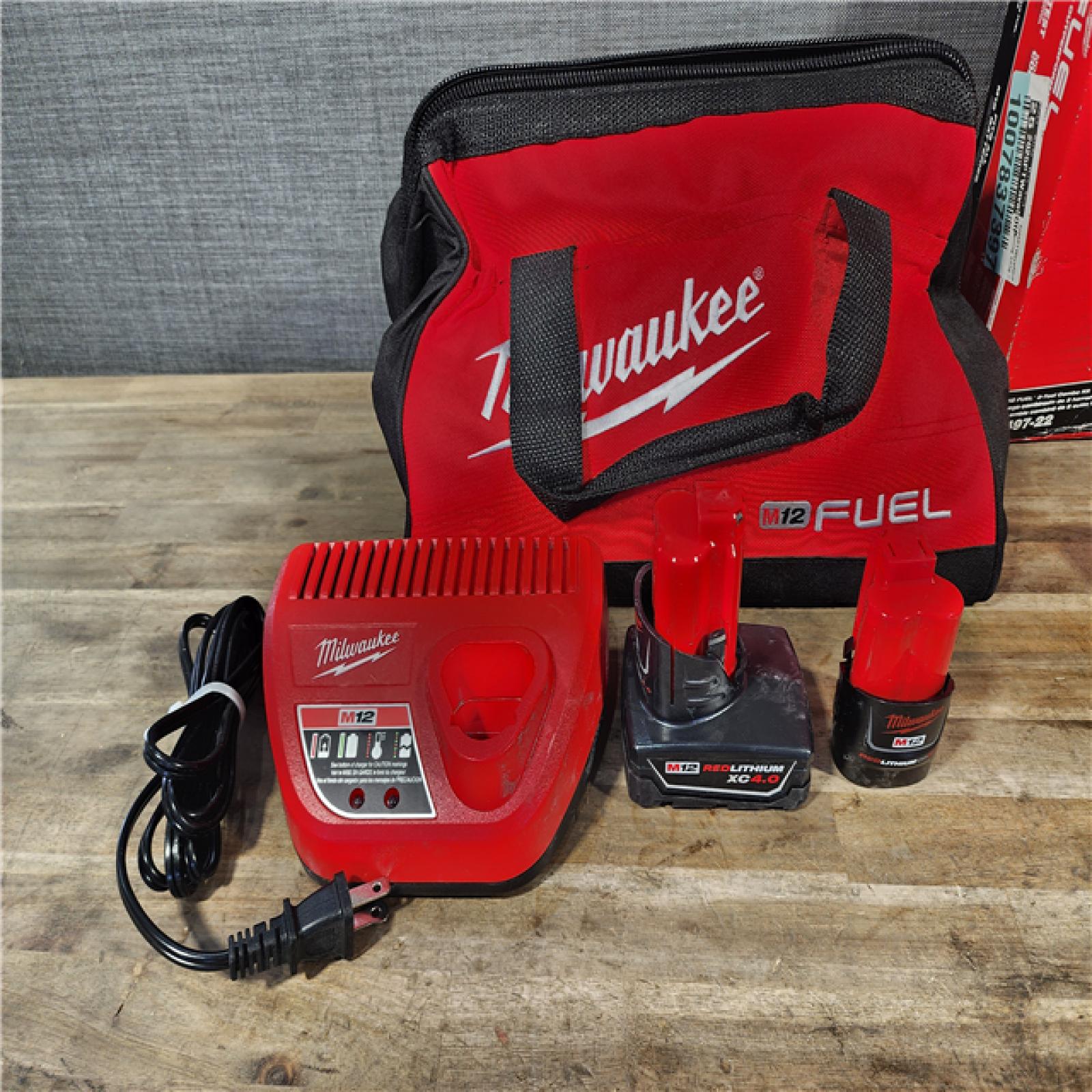 HOUSTON LOCATION - AS-IS Milwaukee 3497-22 12V Brushless Hammer Drill and Impact Driver Combo Kit