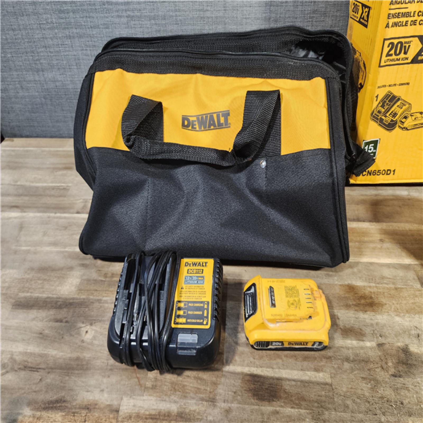 HOUSTON LOCATION - AS-IS DeWalt 20V MAX XR 15 Ga. Cordless 34 Deg Nailer Kit (Battery & Charger) 20 V