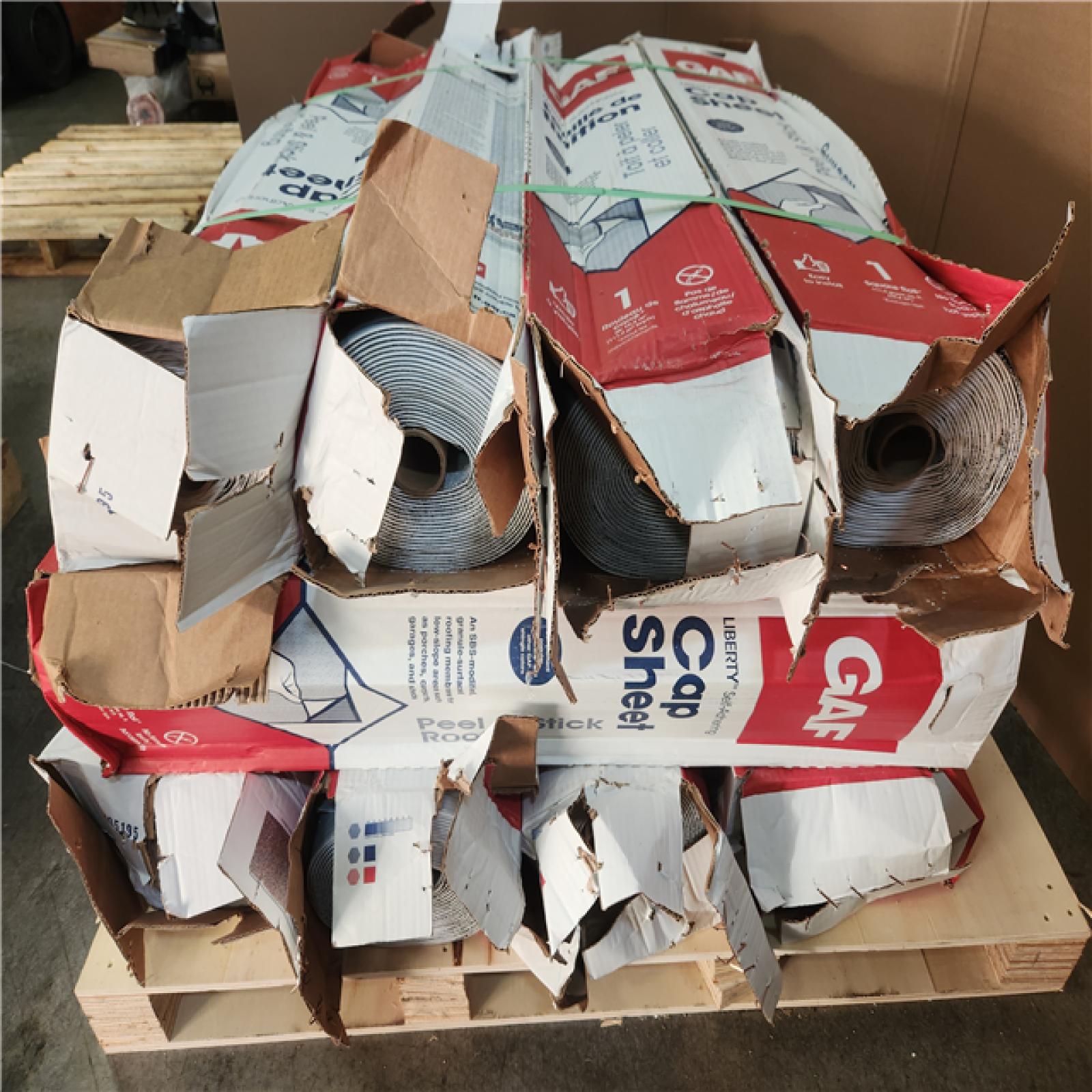 Phoenix AS-IS (12) GAF Liberty 3 ft. x 34 ft. (1200 sq. ft.) SBS Self-Adhering Cap Sheet Roll for Low Slope Roofing in White Pallet