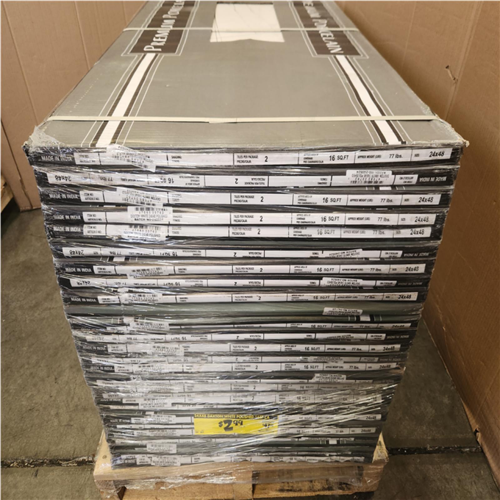 Phoenix MSI Daxton White 24 in. W x 48 in. Polished Porcelain Marble Look Floor and Wall Tile (432 sq. ft./27 Case)