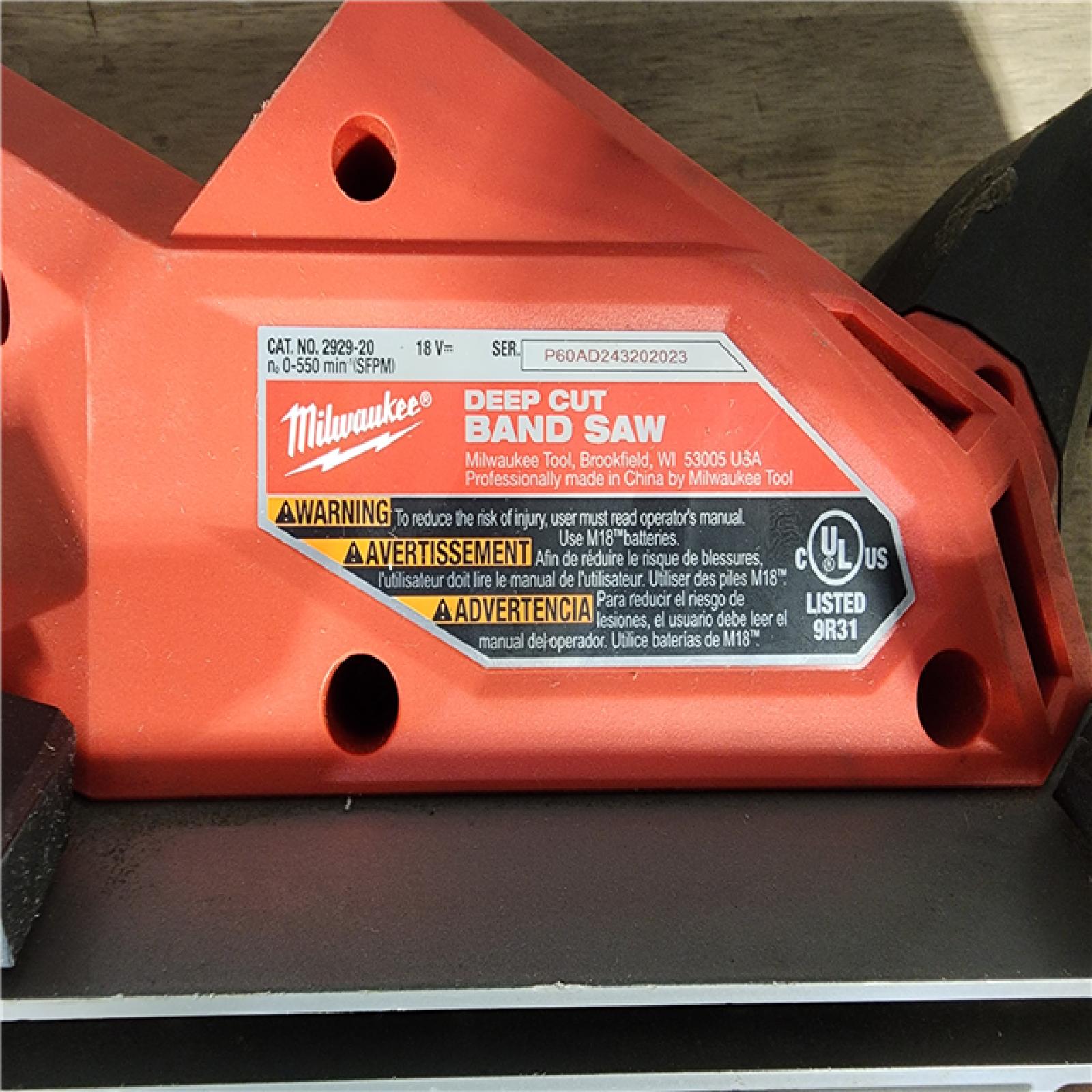 HOUSTON LOCATION - AS-IS M18 FUEL 18V Lithium-Ion Brushless Cordless Deep Cut Band Saw (Tool-Only)