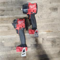 HOUSTON LOCATION - AS-IS MILWAUKEE 2 TOOL COMBO KIT W/ (2) BATTERY & CHARGER